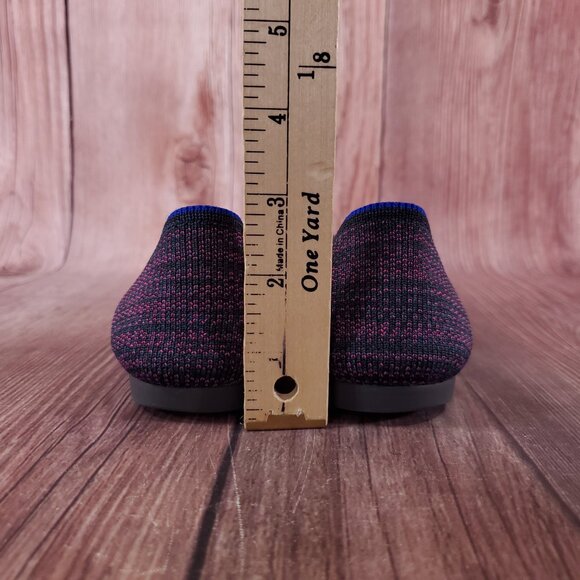 Rothys Womens Sz 7.5 The Point Heather Magenta Slip On Flats Shoes Retired Rare - Picture 12 of 15